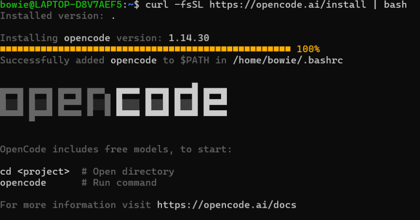 wsl2-opencode-install