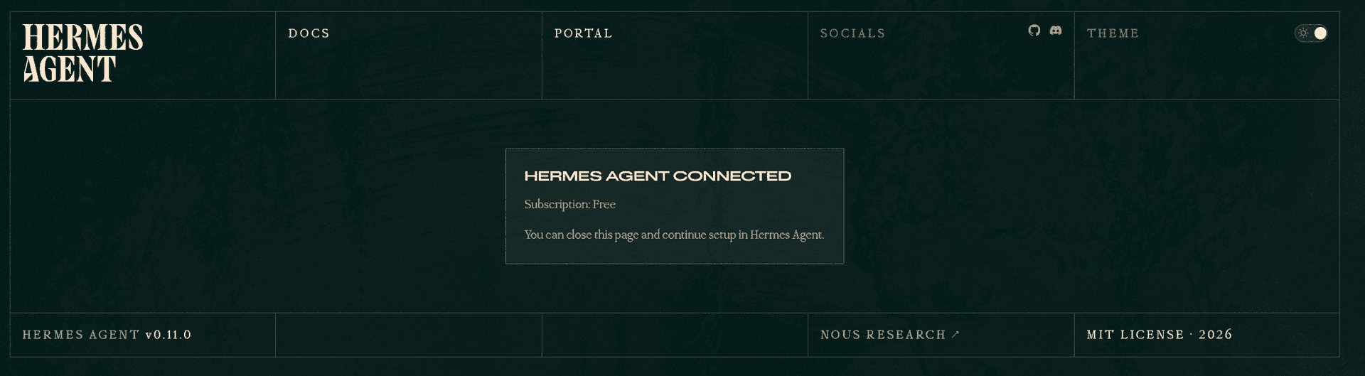 hermes-connect-success
